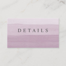 Enkel plum Modern Ombre Gräns Bröllop Tilläggskort