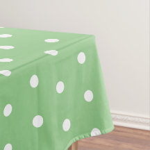 Enkel Polka dots Ljust grönt och vit