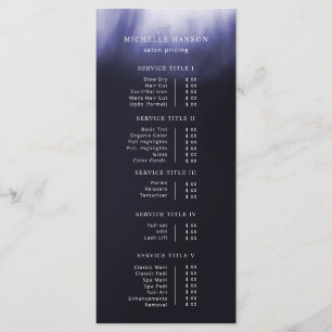 Enkel Prisare lista över minimalistisk Abstrakt fö Meny