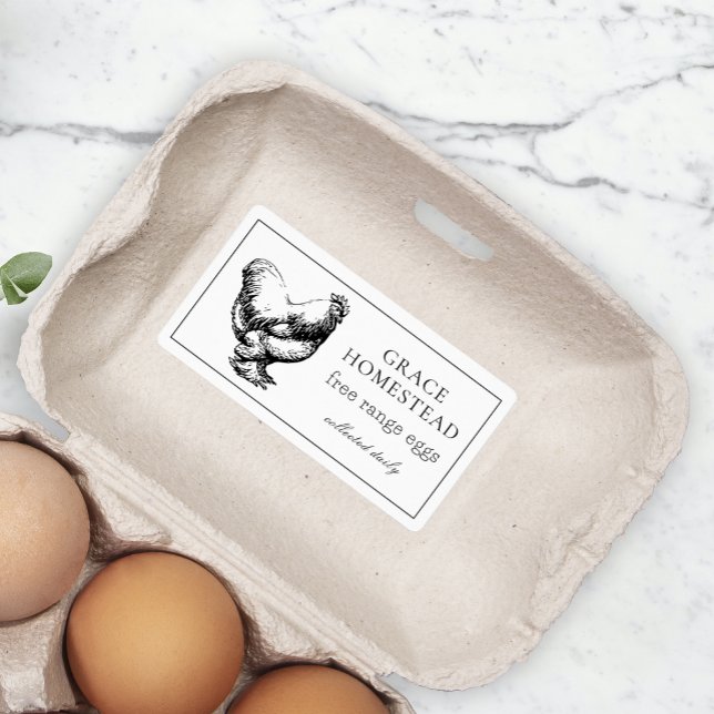 Enkel produkt från Cute Farm Chicken-äggkartong Fraktsedel (Skapare uppladdad)