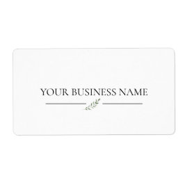 Enkel produktetikett för Business Namn Elegant Fraktsedel