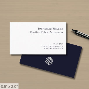 Enkel professionell CPA Visitkort