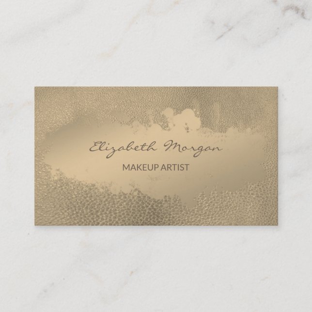 Enkel Professionell,Färglinje, Läderutseende Visitkort (Framsida)