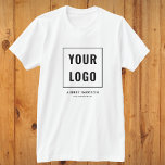 Enkel Professionell för Business Logotyp T Shirt<br><div class="desc">Lägg till logotypen.</div>