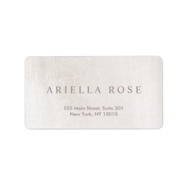 Enkel Professionell för Elegant Brudad vit marmor Adressetikett