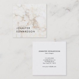 Enkel professionell för marmor till elegant fyrkantigt visitkort