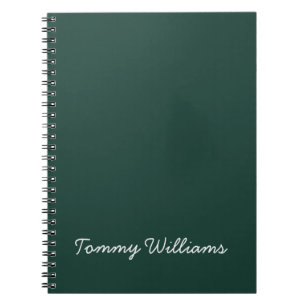 Enkel Professionell för minimalistisk Emerald Grön Anteckningsbok
