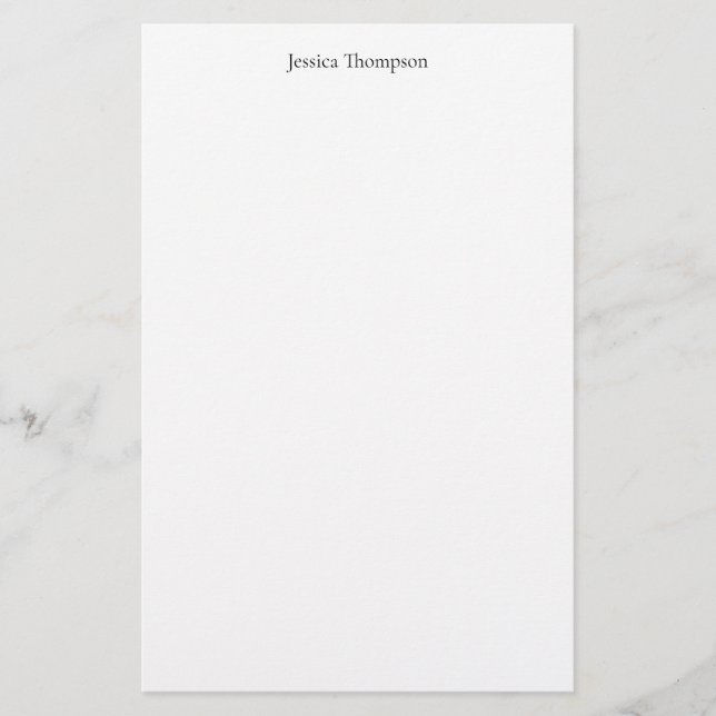 Enkel Professionell för modern Elegant Brevpapper (Framsida)
