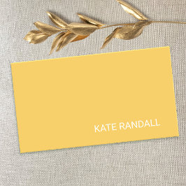 Enkel Professionell för modern Gult Visitkort