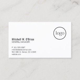 Enkel Professionell för modern Logotyp Visitkort