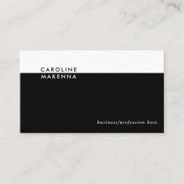 Enkel Professionell för Svartvit Färg Visitkort