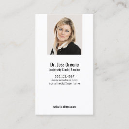 Enkel Professionell - lägg till bildfoto Visitkort