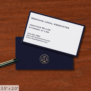 Enkel Professionell Law Office Visitkort