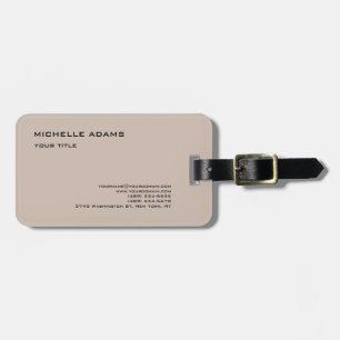 Enkel Professionell Modern Pastel Färg Bagagebricka