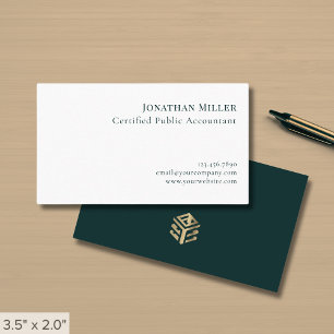 Enkel professionell revisor visitkort