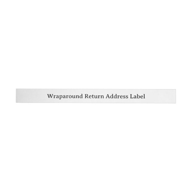 Enkel professionell slank etikett som sveper runt (Individuell)