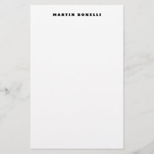 Enkel professionell svart-vit minimalism brevpapper
