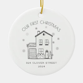 Enkel prydnadsartikel för den nya Helgdag i julkla Julgransprydnad Keramik