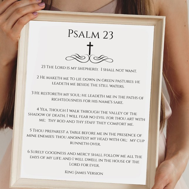 Enkel Psalm 23 Herren är min Herde Poster (Skapare uppladdad)