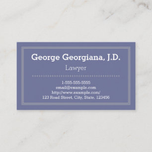 Enkel purpurfärgad yrkesmässig visitkort