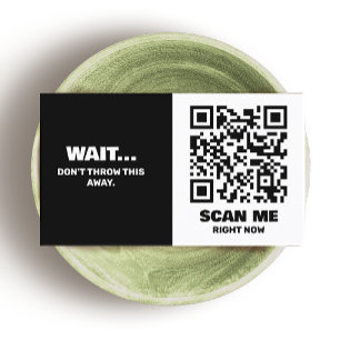 Enkel QR-kod - Befordran infogning Visitkort
