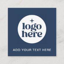 Enkel QR-kod Blå Logotyp för Företag