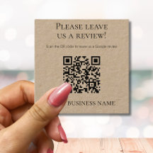 Enkel QR-kod Google Review Kraft