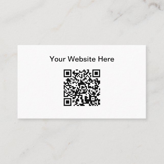 Enkel QR-kod Webbplats Kampanj Visitkort (Framsida)