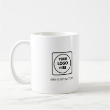 Enkel QR-logotyp text Business Promo-mugg