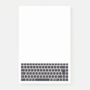 Enkel QWERTY tangentborddator Post-it Block