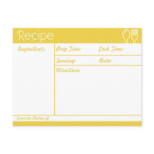 Enkel radlös Gult, recept