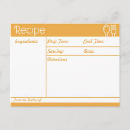 Enkel radlös Orange, recept Vykort