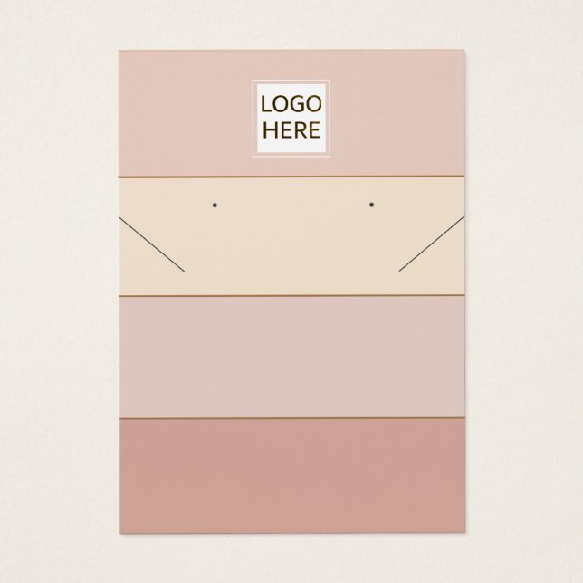 Enkel Rand-berättarröst i chic Necklace Visning Bi Visitkort (Framsidan)