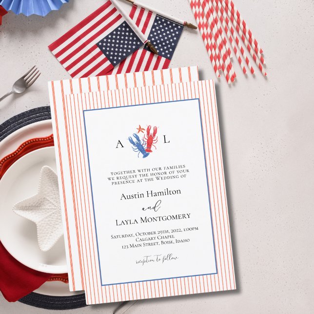 Enkel Rand minimalistisk lobbyister Bröllop Inbjudningar (Skapare uppladdad)