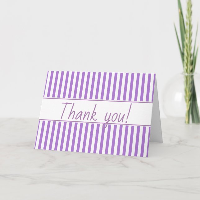 Enkel Rand Mönster - Geometric Lavender/White Tack Kort (Framsida)