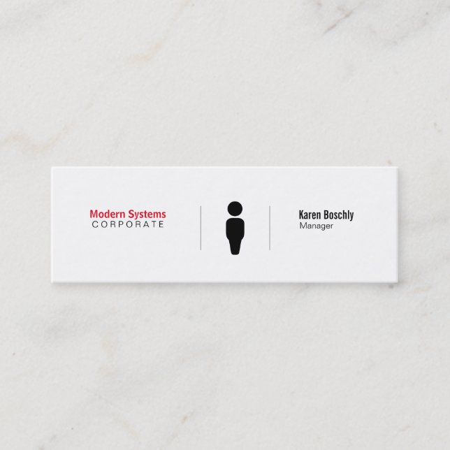 Enkel rastervariation mini visitkort (Framsida)