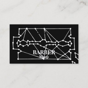 Enkel Razor Blade Barber Visitkort