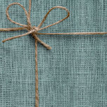 Enkel realistisk Grönt för Burlap Struktur Rustic  Presentpapper<br><div class="desc">Enkel och rustisk sammanbrott stil mönster. Observera att det inte finns någon riktig överlappning i den här designen,  det är en digitalt redigerad fotografi.</div>