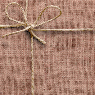 Enkel Realistisk Jutesäck Rustik Feminim Rosenskär Presentpapper