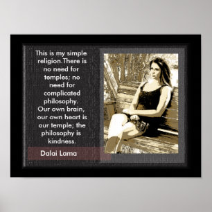 Enkel religion - Dalai Lama Poster