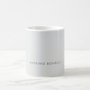 Enkel Ren Minimalistisk Elegant Modern Grå Kaffemugg