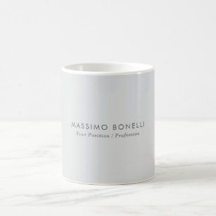 Enkel Ren Minimalistisk Elegant Modern Grå Kaffemugg