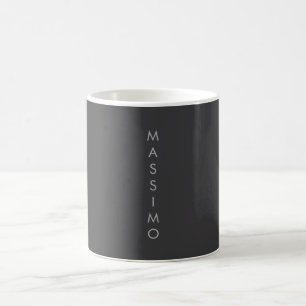 Enkel Ren Minimalistisk Elegant Modern Grå Kaffemugg