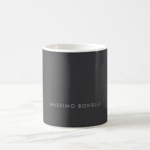 Enkel Ren Minimalistisk Elegant Modern Grå Kaffemugg