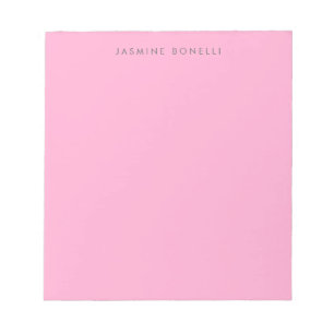 Enkel Ren Minimalistisk Elegant Modern Rosa Anteckningsblock