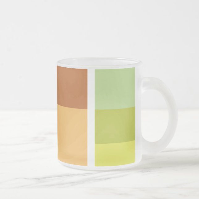 Enkel, ren och modern minimal frostad glasmugg (Höger)