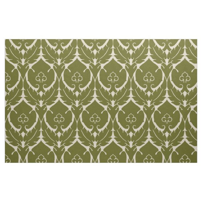 Enkel Renaissance, Oliv grönt på Elfenbenskusten Tyg (Fat Quarter)