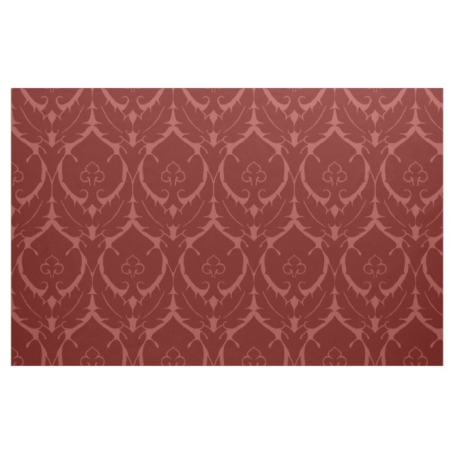 Enkel Renaissance, röd bricka Tyg (Fat Quarter)