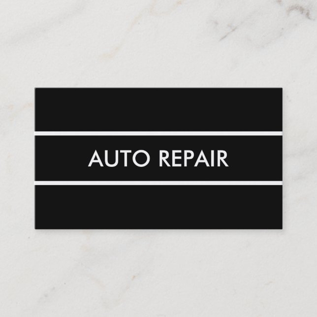 Enkel Reparation Av Bilar Visitkort (Framsida)