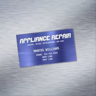Enkel reparation av blå enheter magnetiska visitkort